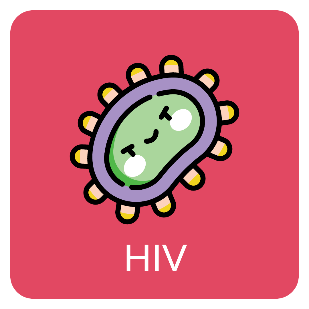 HIV Tile (cartoon image)